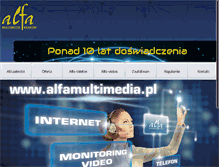 Tablet Screenshot of alfamultimedia.pl